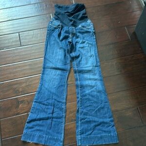 Indigo Blue Premium Denim Maternity Blue Jean in size Small